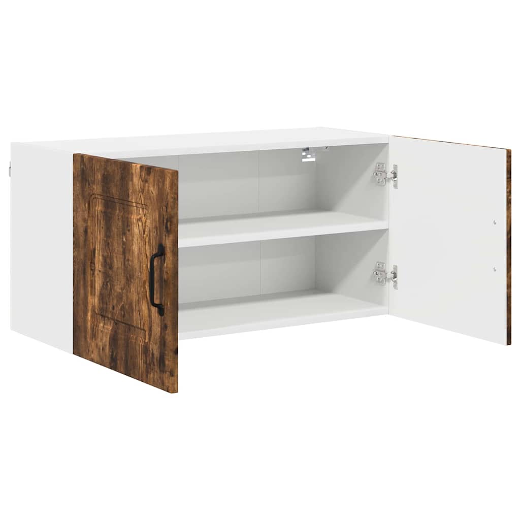 Küchenhängeschrank mit Regal Geräucherte Eiche 80 x 31 x 40 cm